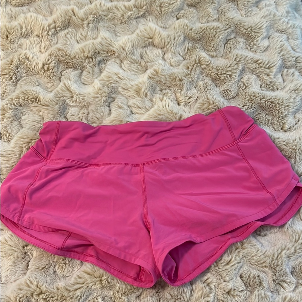 SONIC PINK Lululemon Speed Up Shorts *liner has been cut out!!!